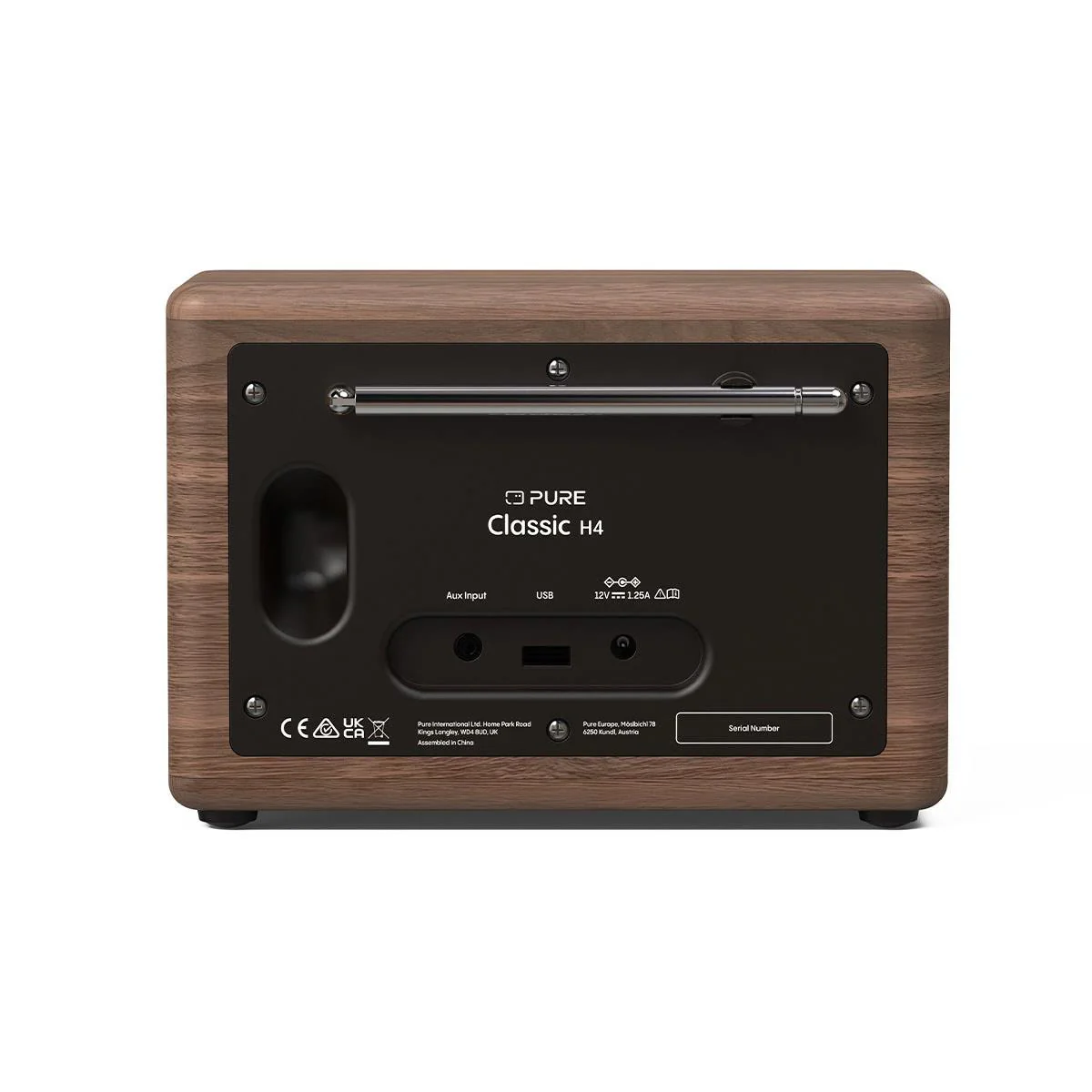 Pure Classic H4 DAB Radio in Black/Walnut - Image 4