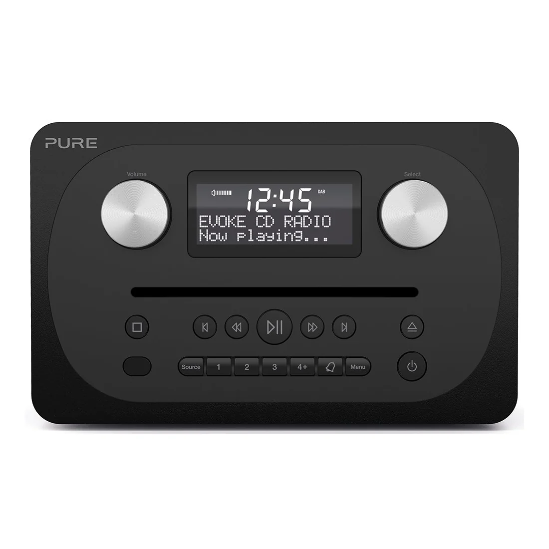 Pure Evoke C-D4 Bluetooth DAB Radio & CD Player in Black