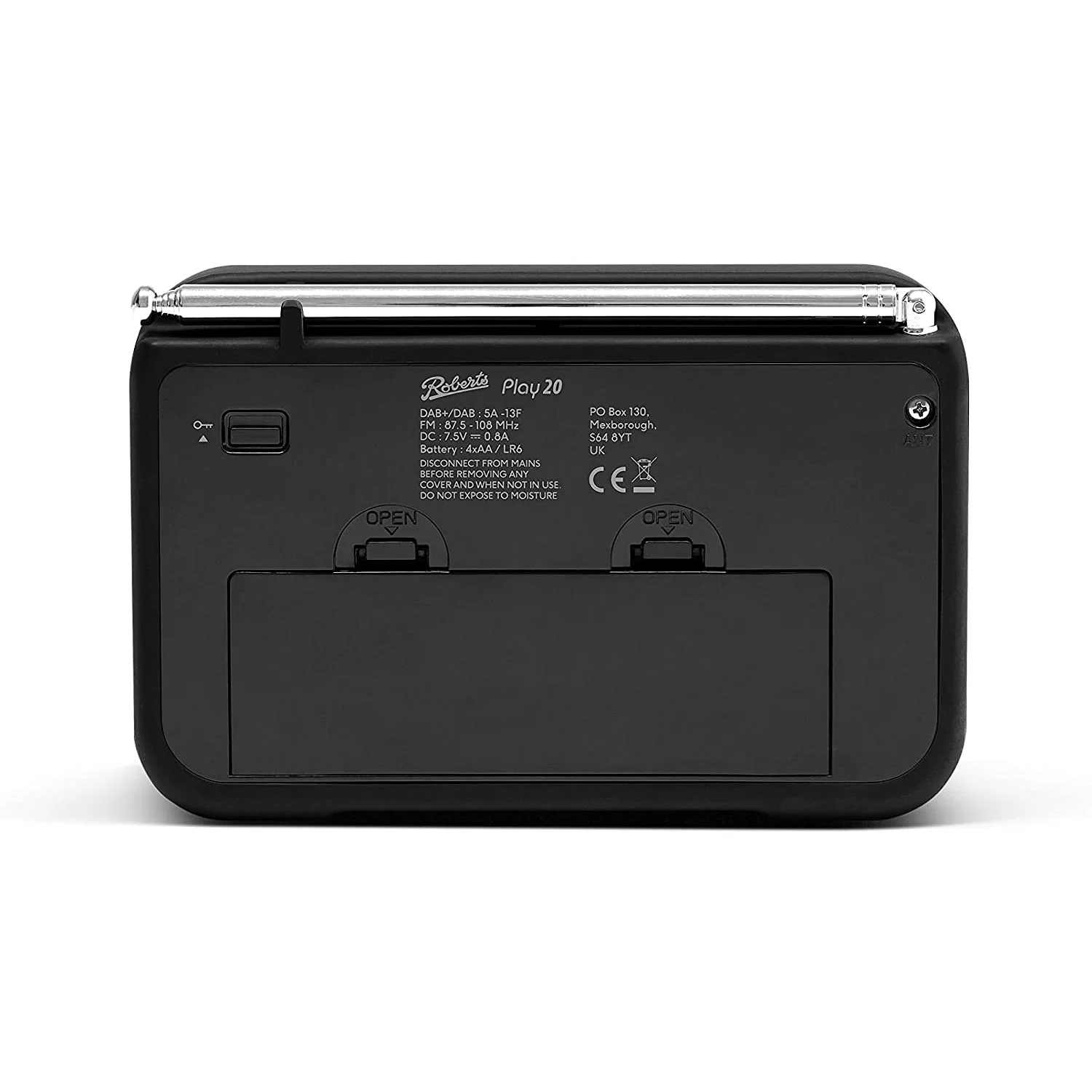 Roberts Play 20 Portable DAB & FM Radio in Black - Image 5