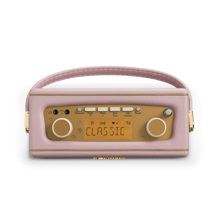 Roberts Revival Uno BT DAB/DAB+/FM radio with Bluetooth in Dusky Pink - Image 3