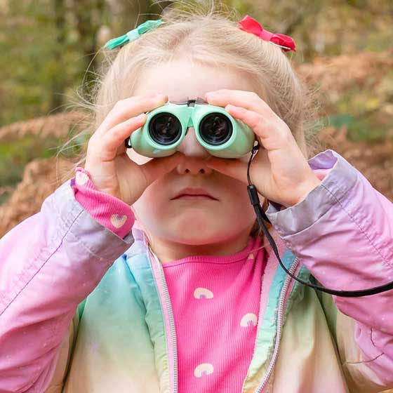 RSPB Puffin Jr 8×21 Children's Binoculars - Light Green - Image 5