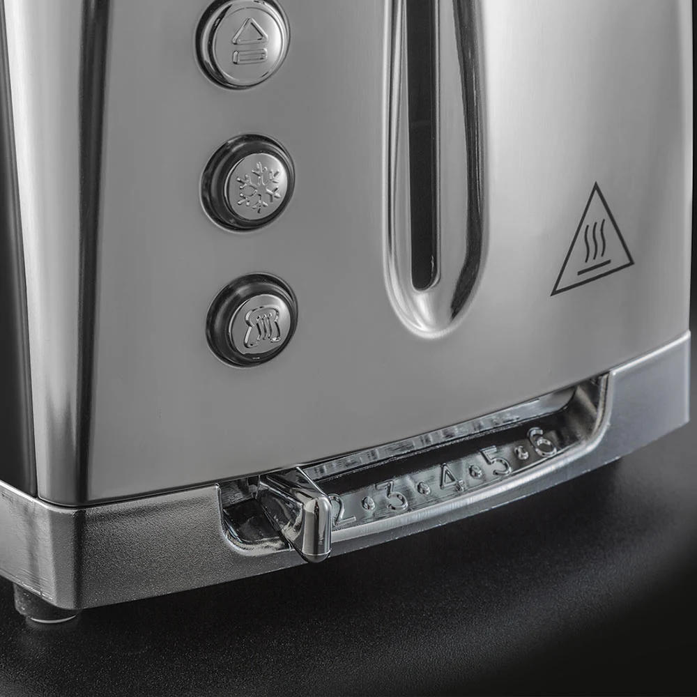 Russell Hobbs Luna 2 Slice Toaster in Grey - Image 5