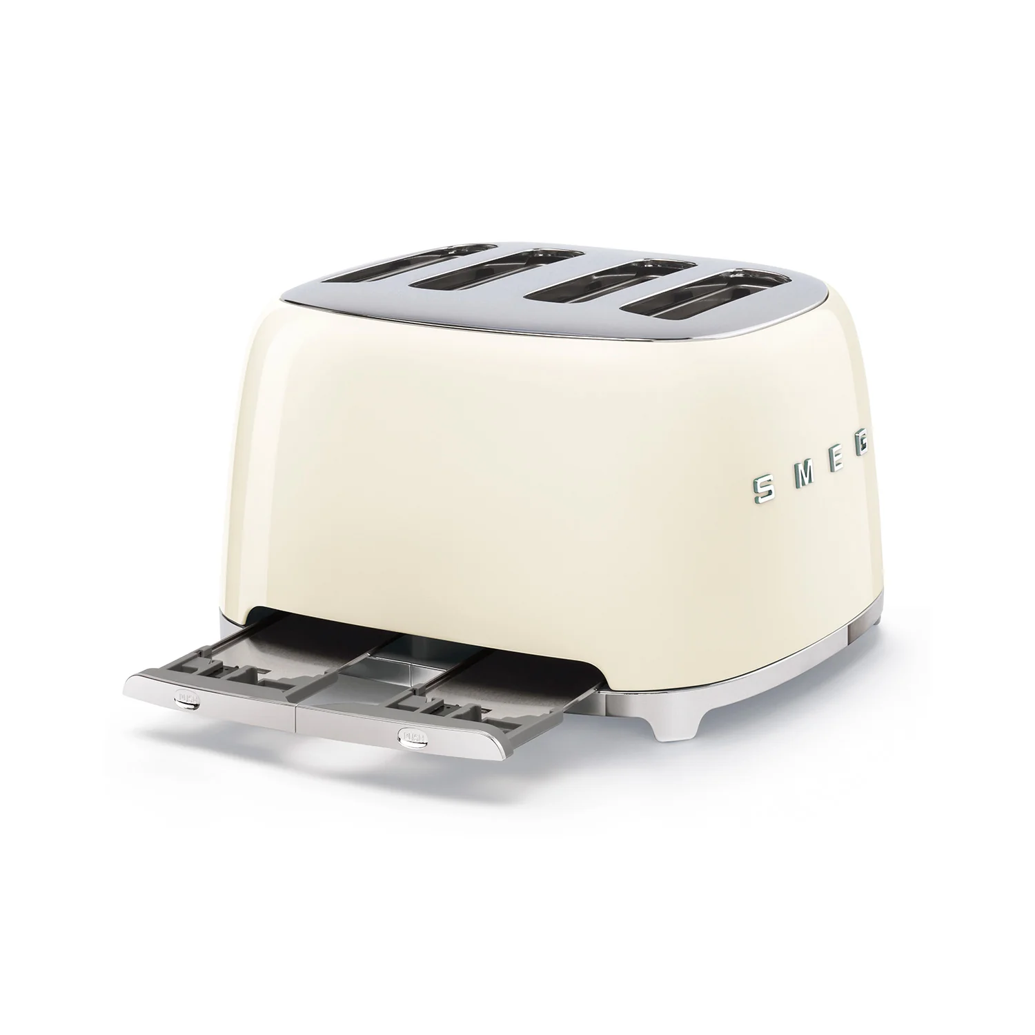 Smeg 50s Retro-Style 4 Slice Toaster in Cream - Image 3
