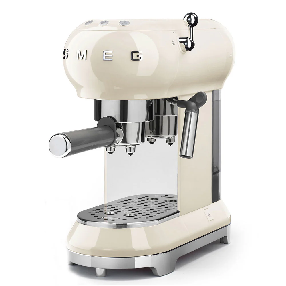 Smeg ECF01CRUK Espresso Machine in Cream