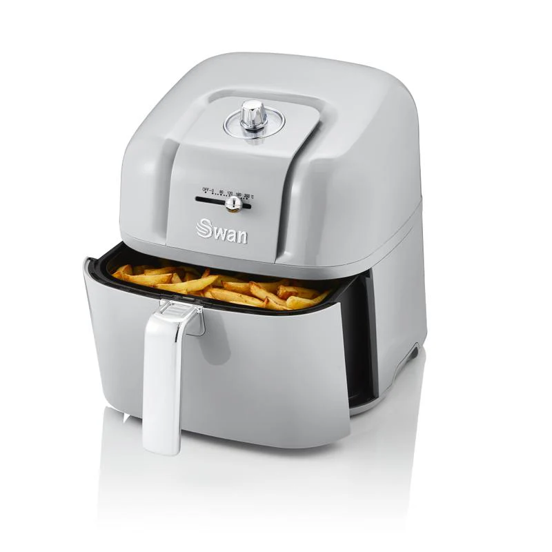 Swan Retro Manual Air Fryer in Grey
