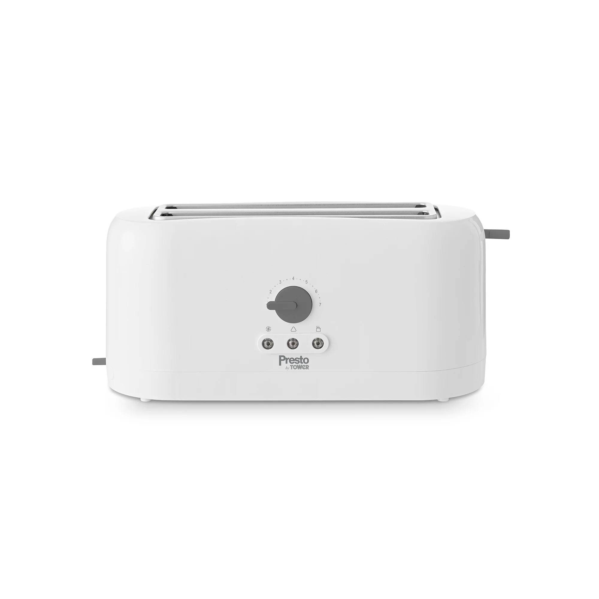 Tower Presto Long Slot 4 Slice Toaster in White