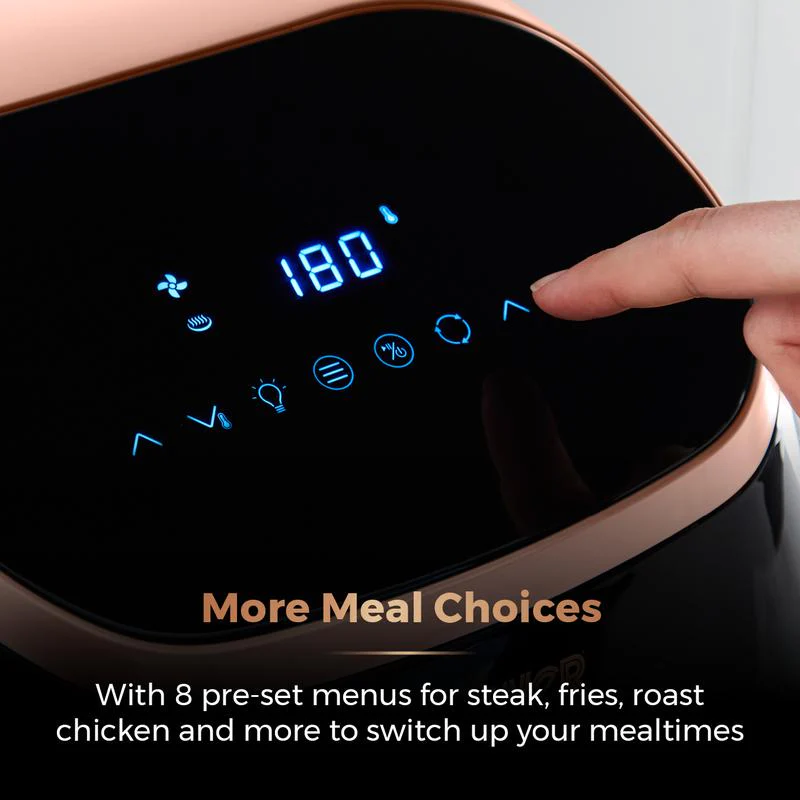 Tower Xpress Pro 2000W 11 Litre 5-in-1 Rose Gold Digital Air Fryer Oven with Rotisserie - Image 5
