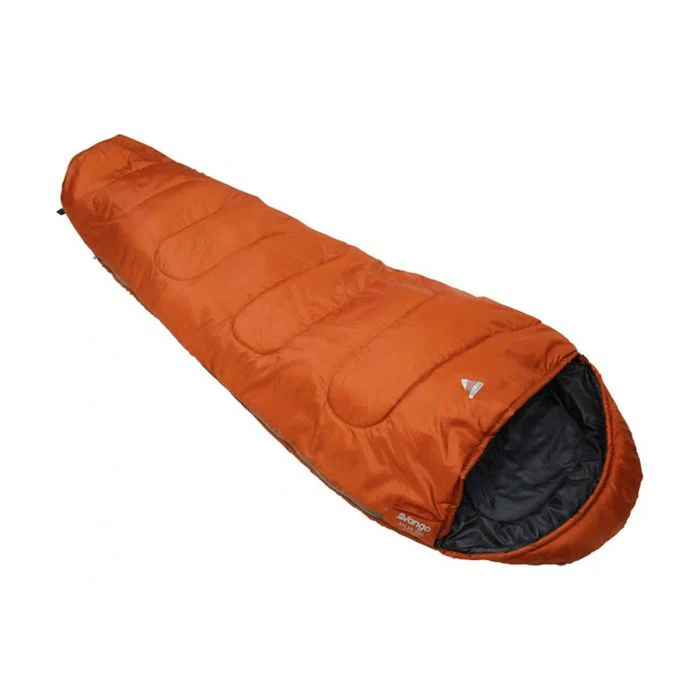 Vango Atlas 250 Sleeping Bag - Orange - Trio Pack - Image 2