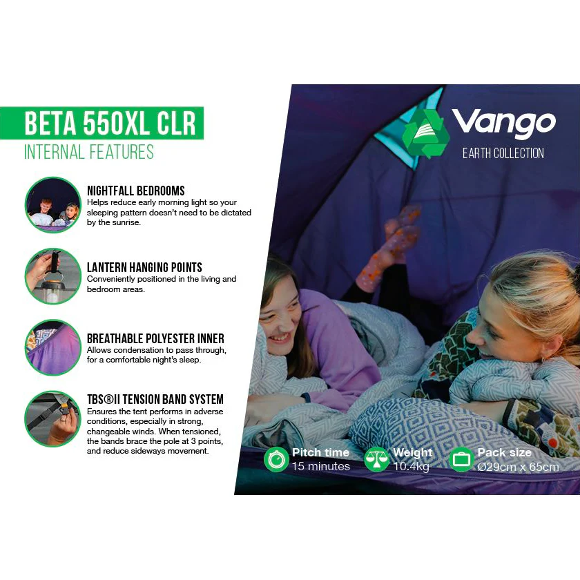 Vango Beta 550XL CLR 5-Person Tent - Image 3