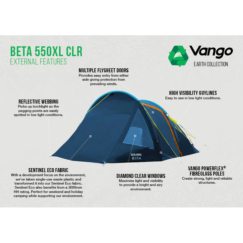 Vango Beta 550XL CLR 5-Person Tent - Image 4