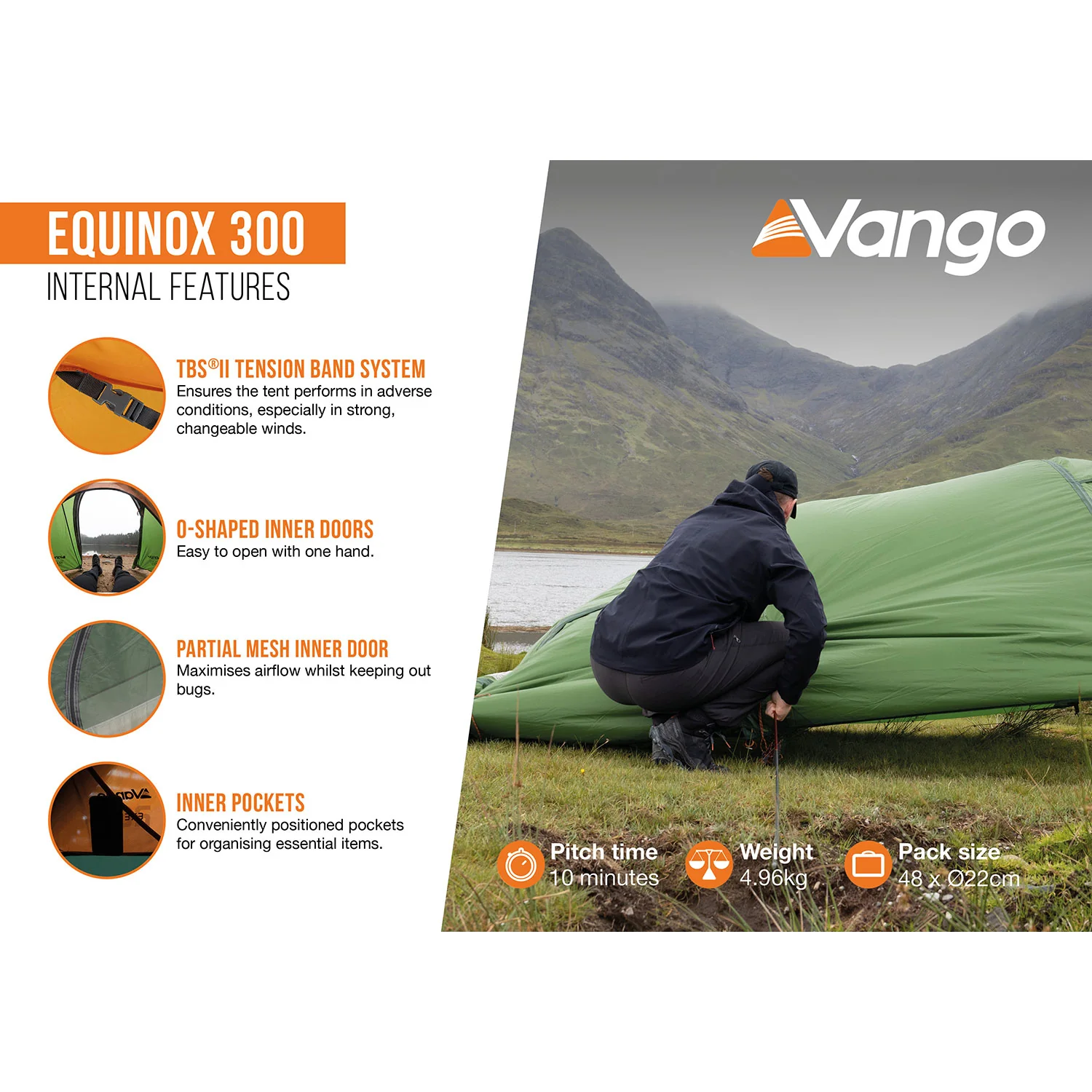 Vango Equinox 300 3-Person Tent - Image 4