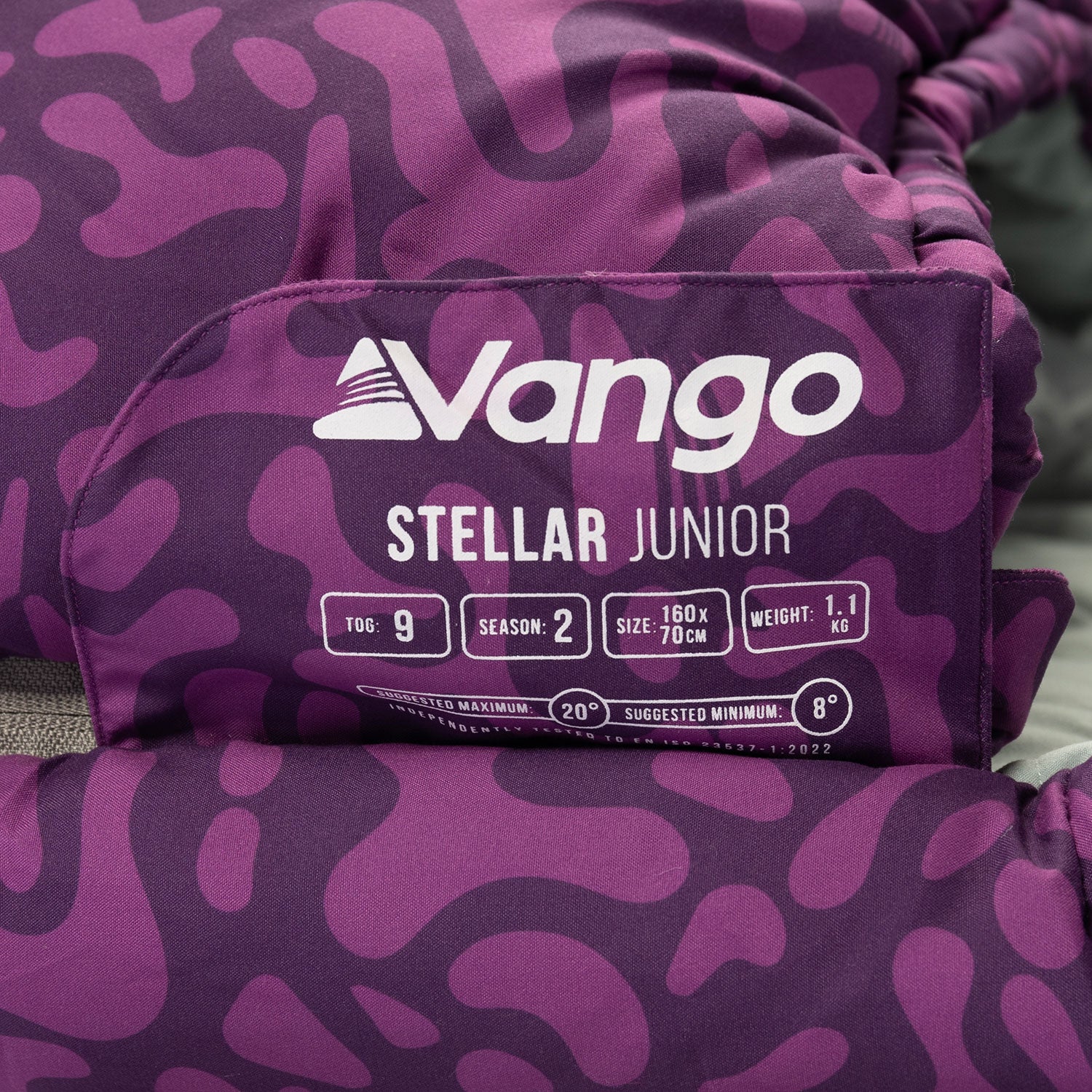 Vango Stellar Junior Kids Sleeping Bag - Byzantium - Image 6