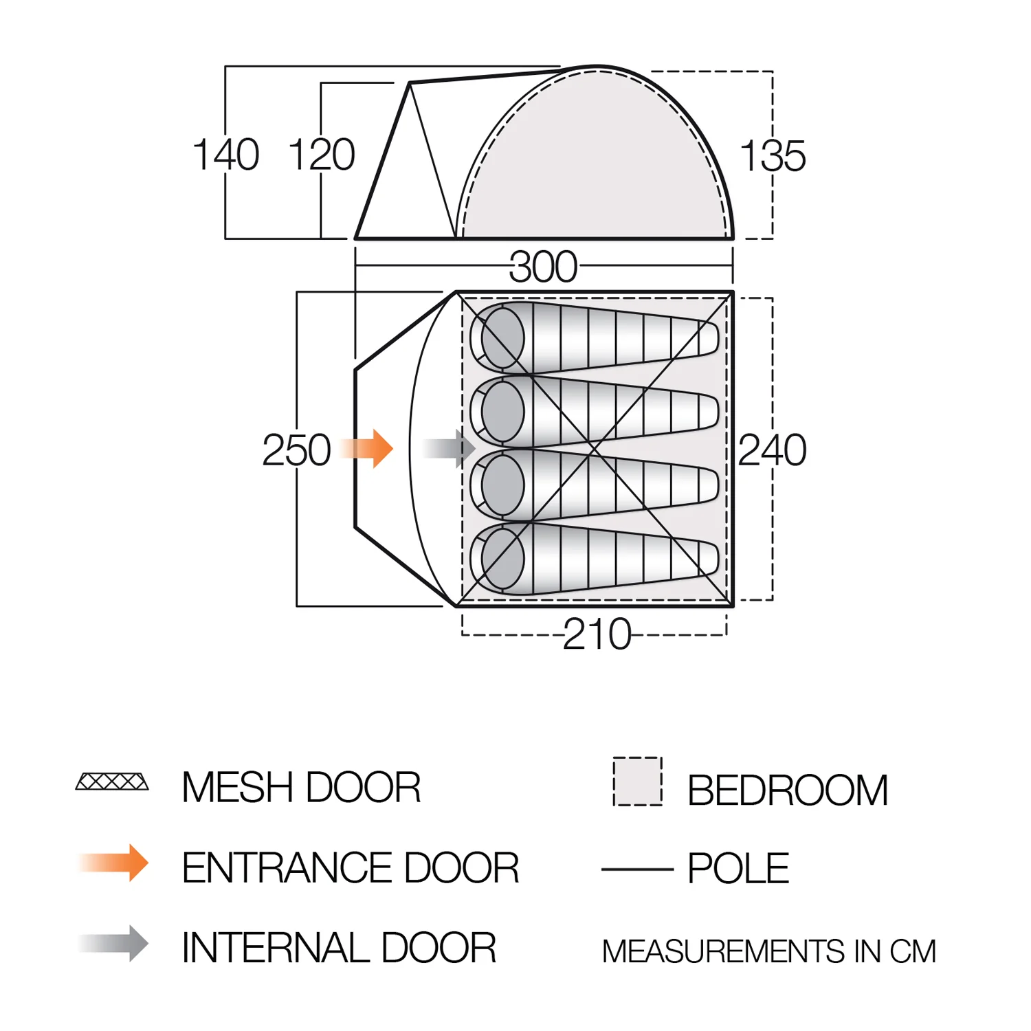 Vango Tay 400 4-Person Tent - Image 2