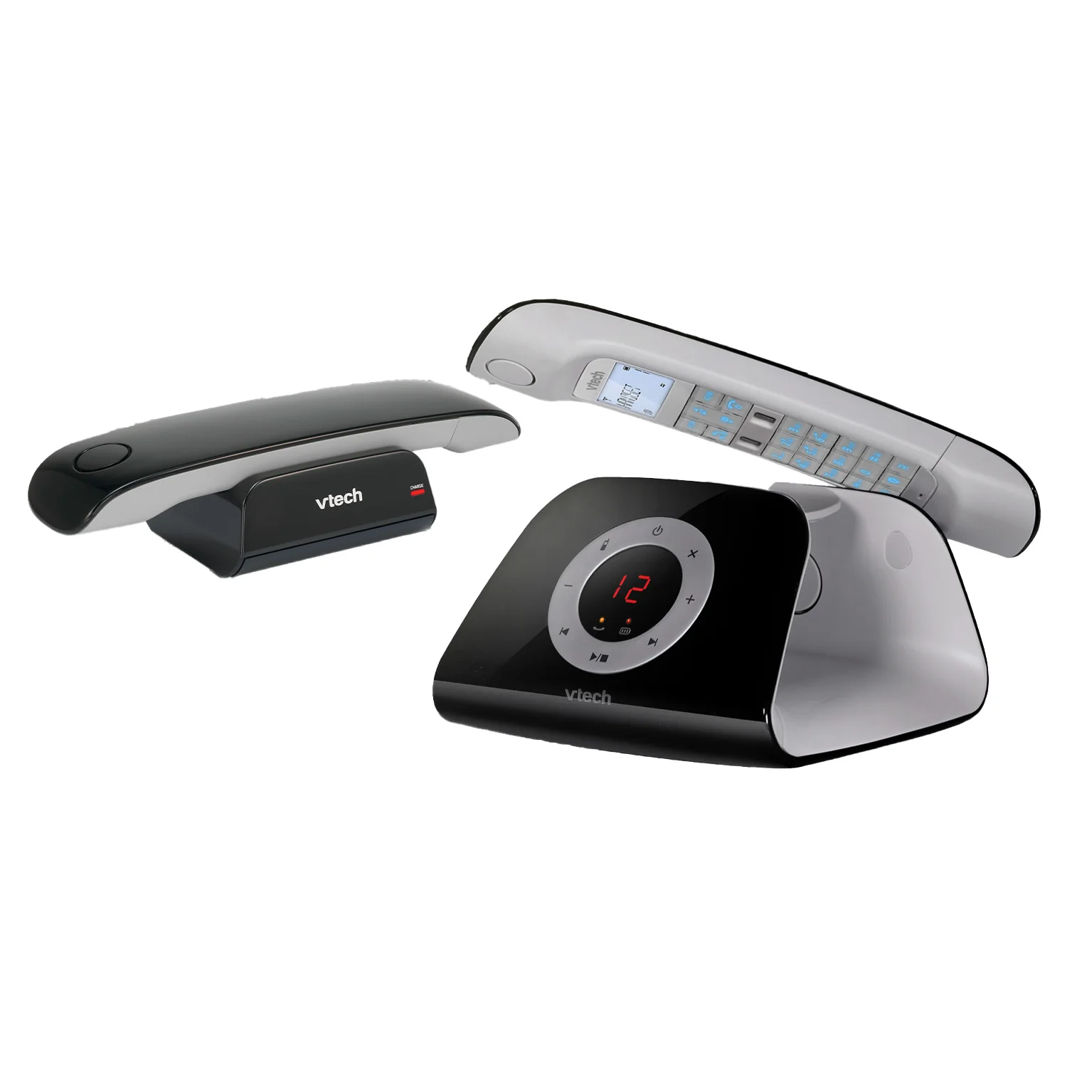 VTech LS1351 DECT Cordless Designer Telephone with Answering Machine, Twin Handset