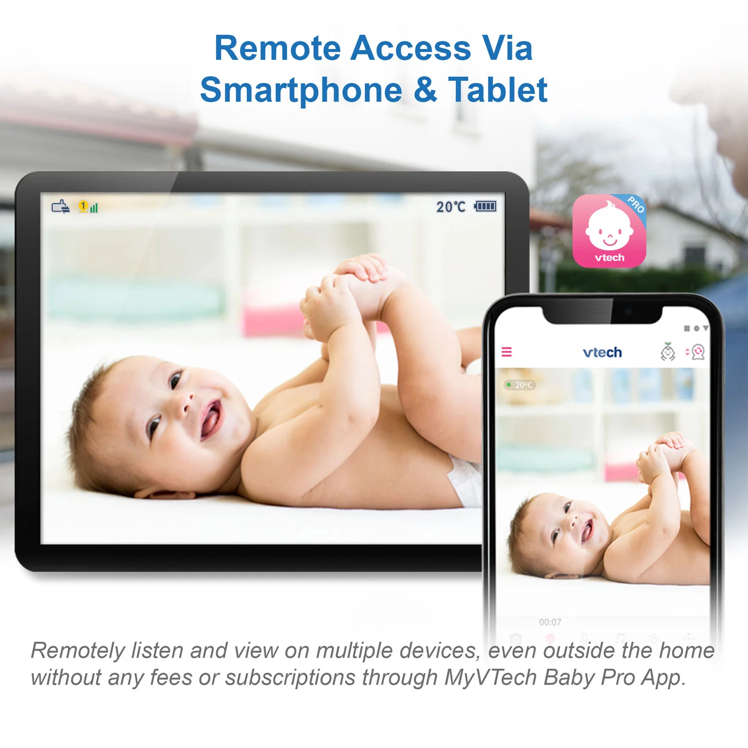 VTech RM2751 2.8" Smart Video Baby Monitor - Image 8
